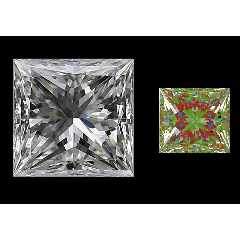 1.30 Carat Princess Loose Diamond, H, VVS1, Super Ideal, GIA Certified | Thumbnail