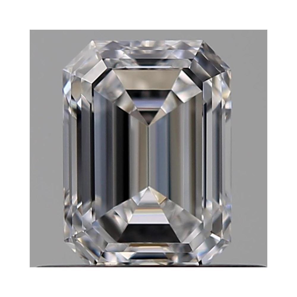 0.50 Carat Emerald Loose Diamond, D, VVS2, Ideal, GIA Certified | Thumbnail