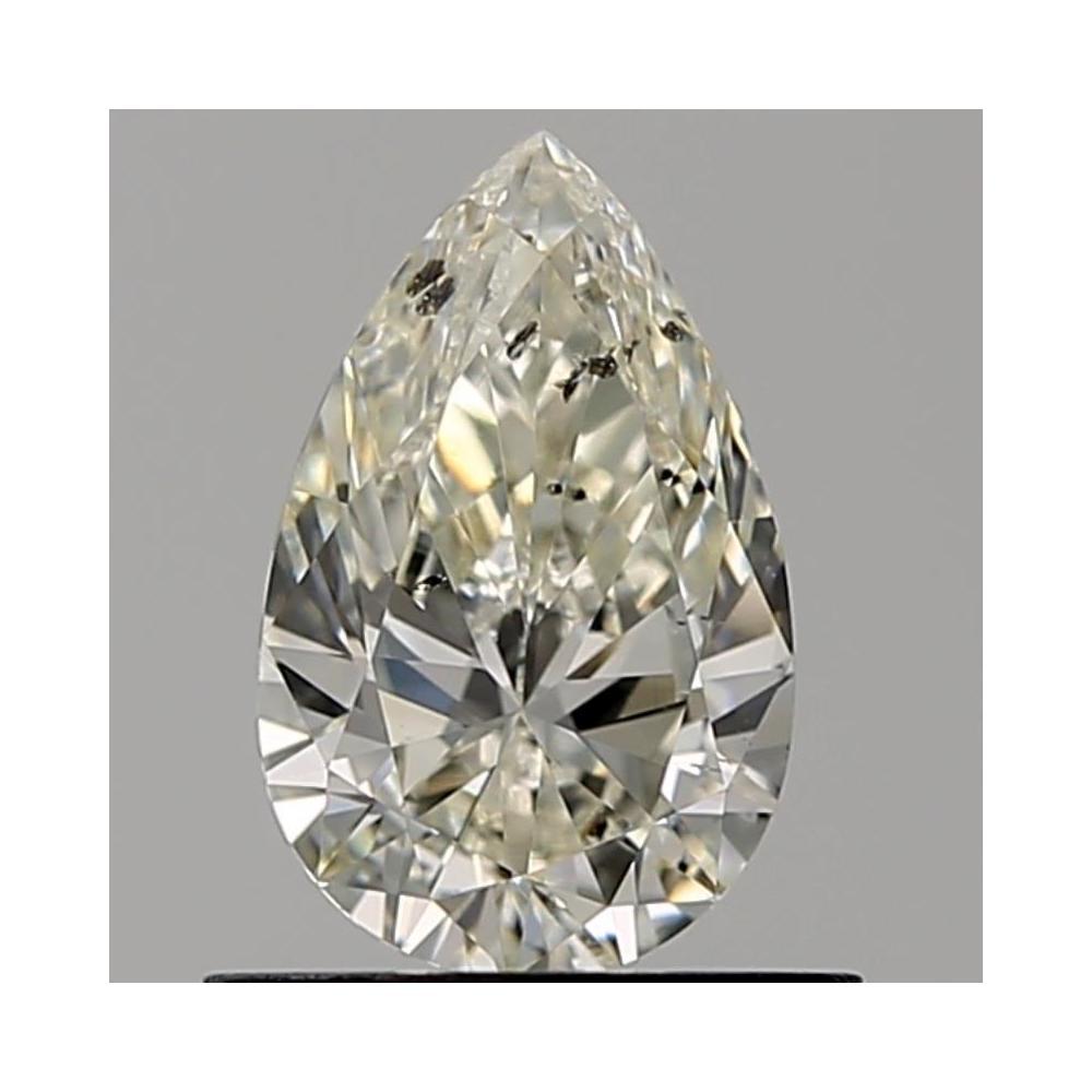 0.70 Carat Pear Loose Diamond, J, SI2, Ideal, GIA Certified