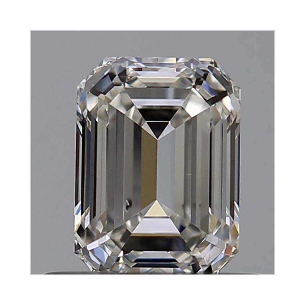 0.56 Carat Emerald Loose Diamond, I, SI1, Ideal, GIA Certified | Thumbnail