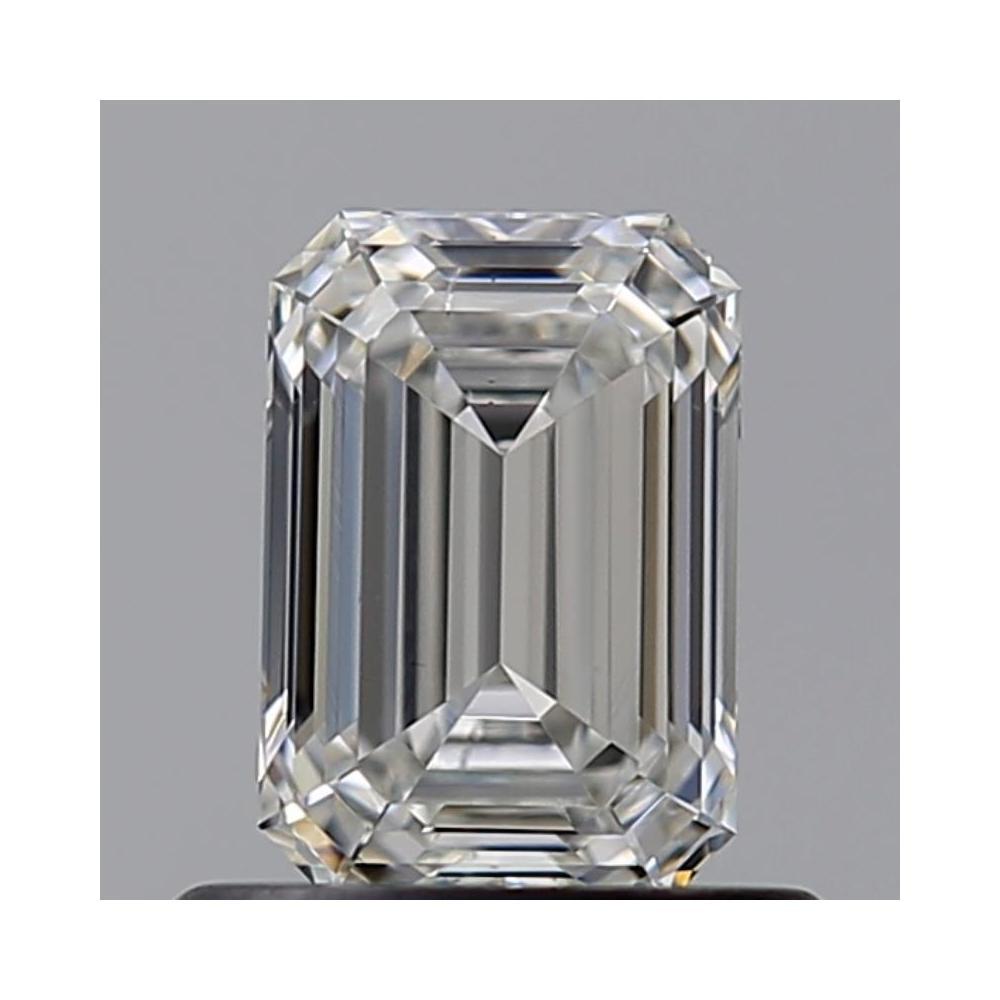 0.62 Carat Emerald Loose Diamond, G, VS2, Ideal, GIA Certified | Thumbnail