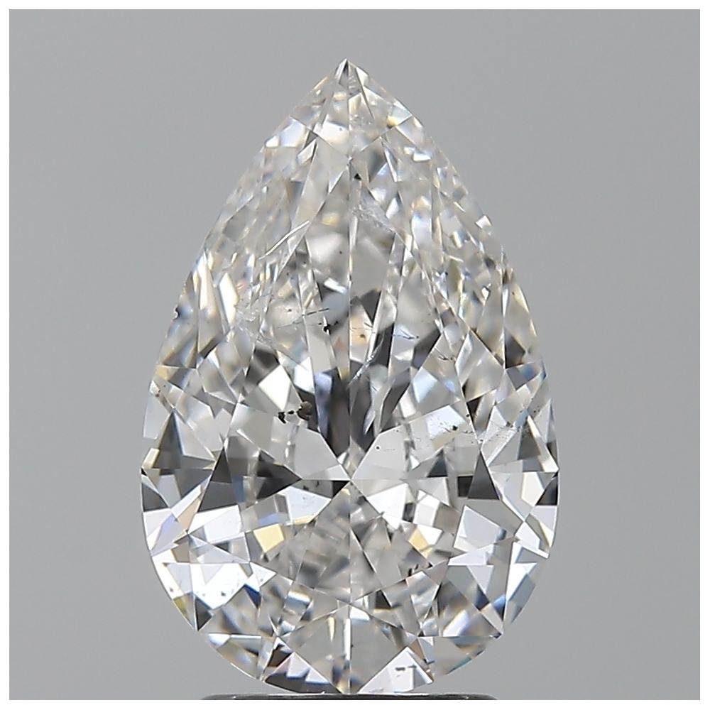 2.51 Carat Pear Loose Diamond, F, SI2, Super Ideal, GIA Certified | Thumbnail