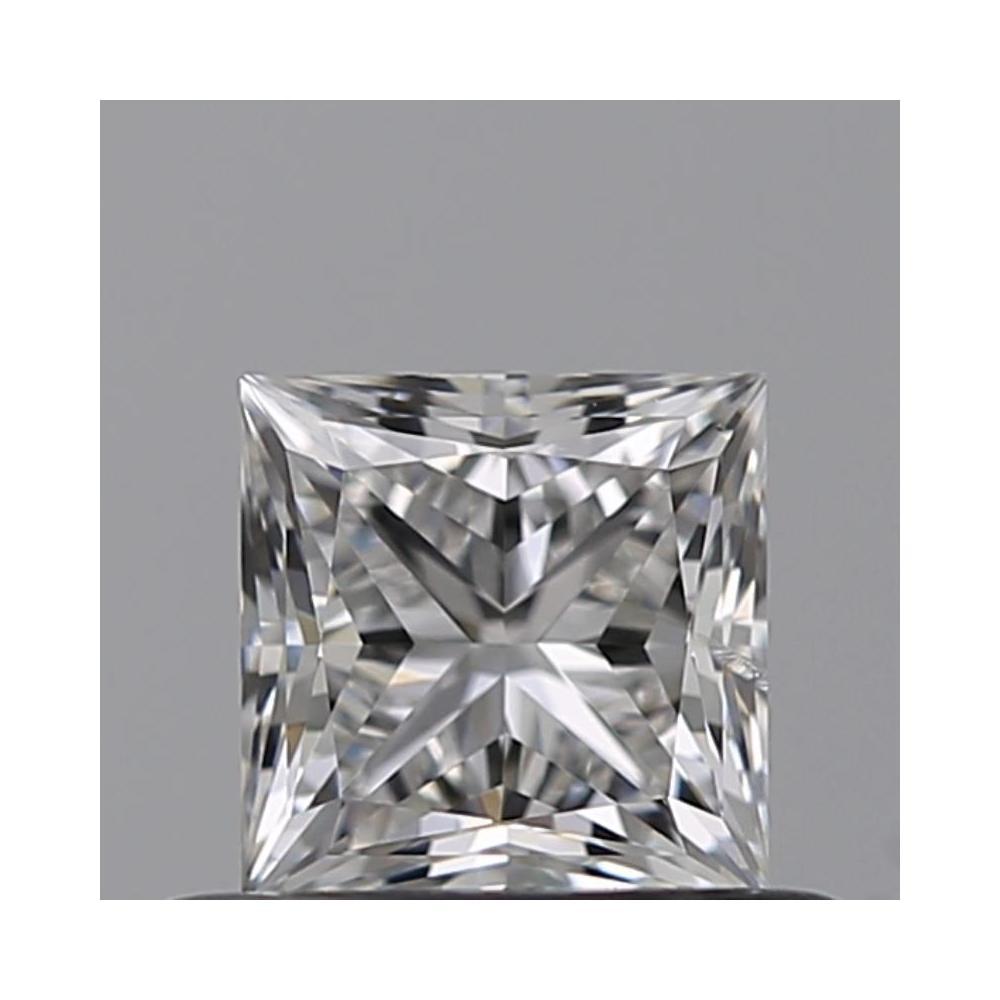 0.50 Carat Princess Loose Diamond, F, SI2, Super Ideal, GIA Certified