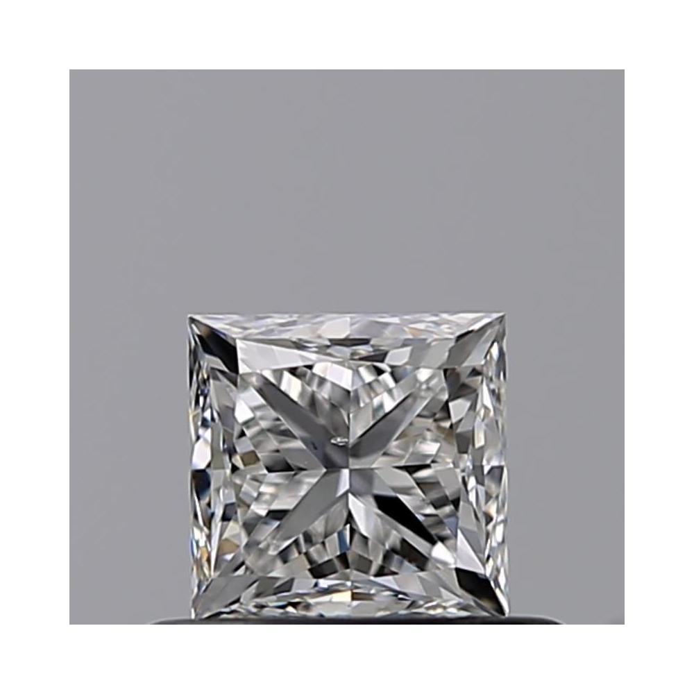 0.51 Carat Princess Loose Diamond, F, SI1, Excellent, GIA Certified | Thumbnail