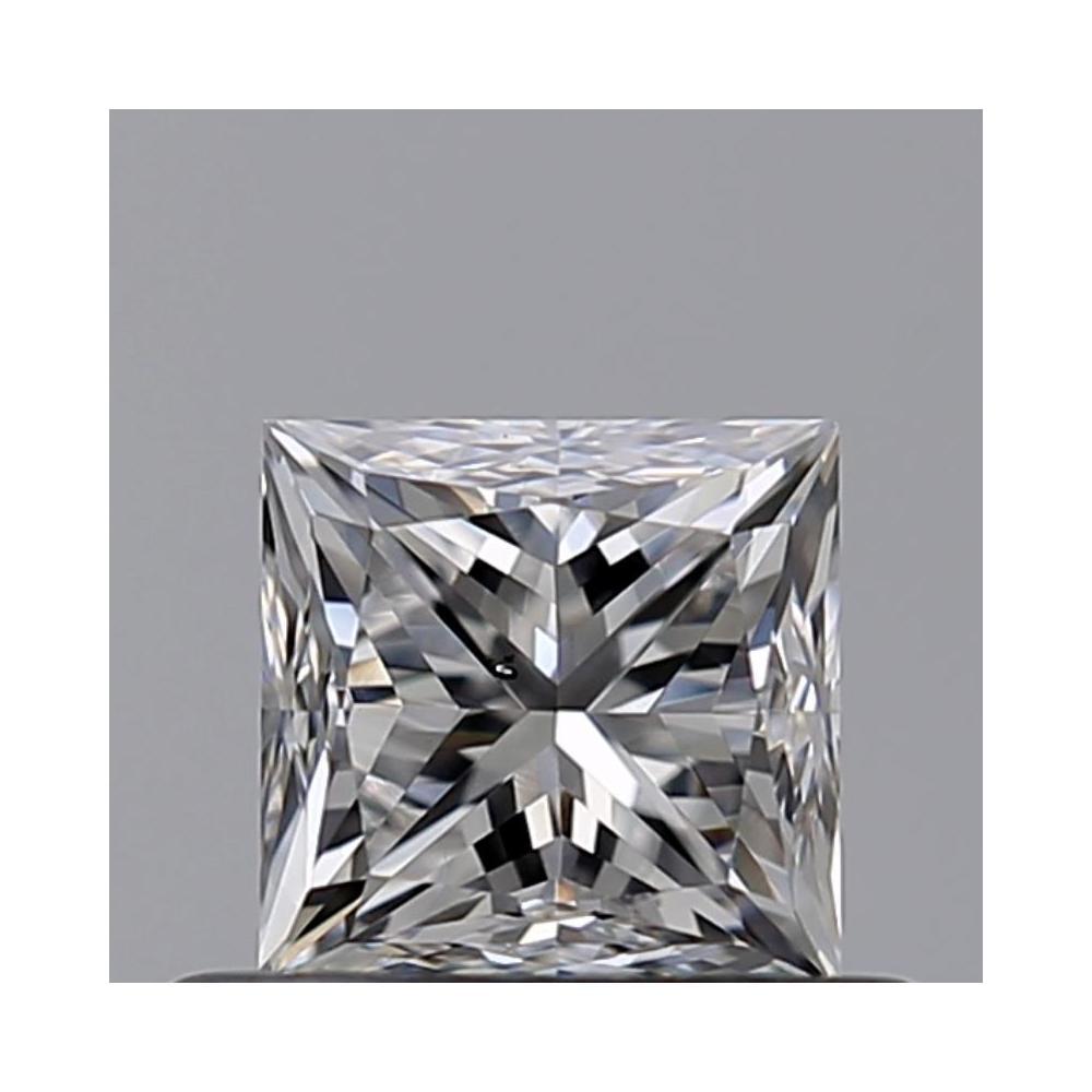 0.50 Carat Princess Loose Diamond, F, SI1, Good, GIA Certified | Thumbnail