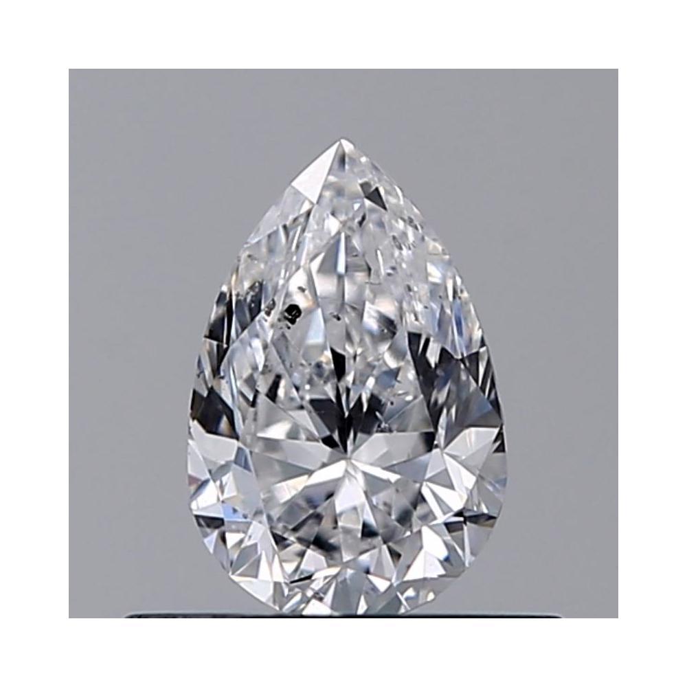 0.50 Carat Pear Loose Diamond, D, SI2, Excellent, GIA Certified