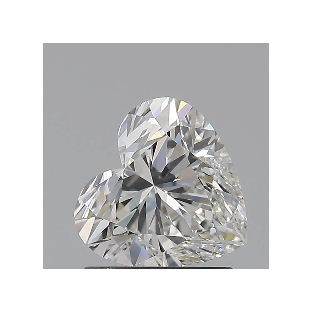 1.00 Carat Heart Loose Diamond, H, VVS2, Ideal, GIA Certified | Thumbnail