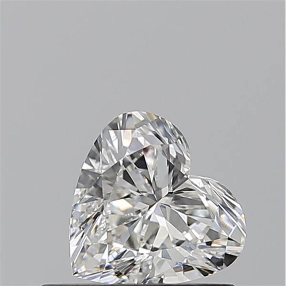 0.59 Carat Heart Loose Diamond, G, IF, Ideal, GIA Certified