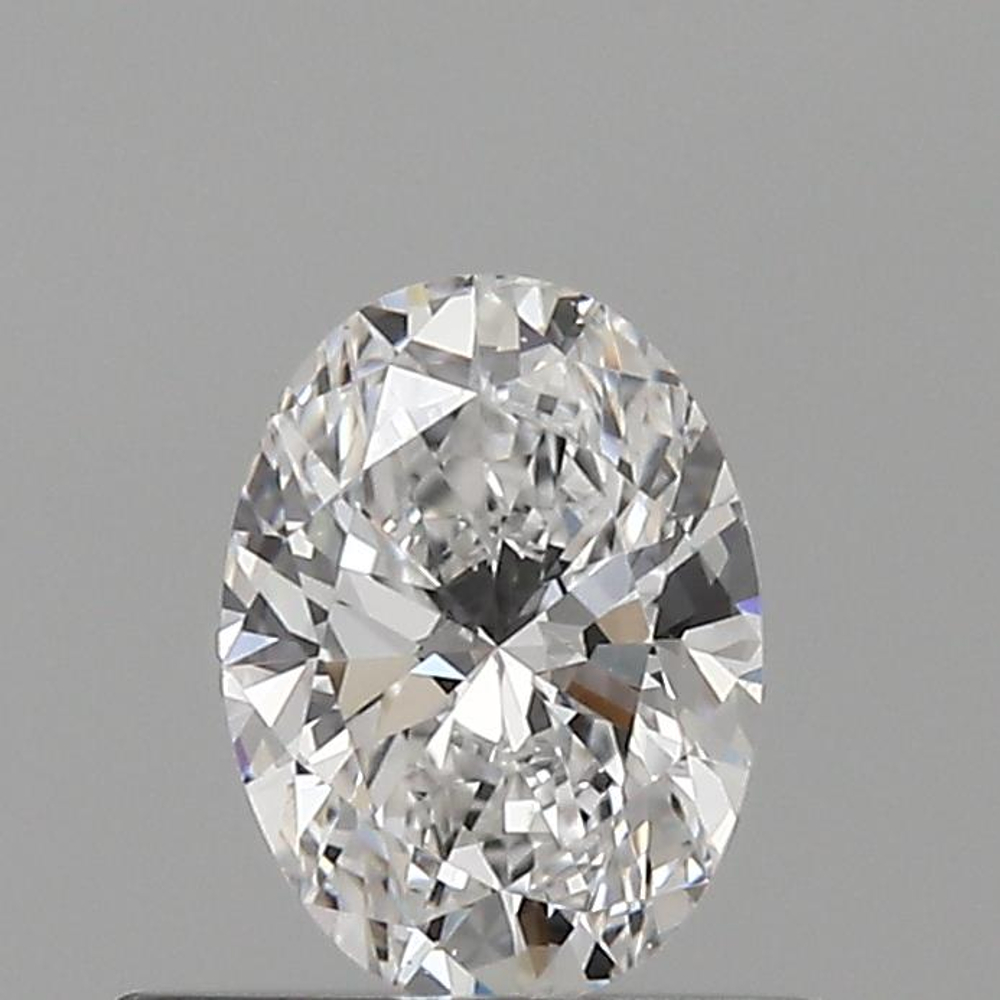 0.53 Carat Oval Loose Diamond, D, VS2, Super Ideal, GIA Certified