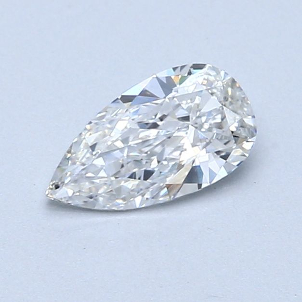 0.55 Carat Pear Loose Diamond, E, VVS2, Excellent, GIA Certified