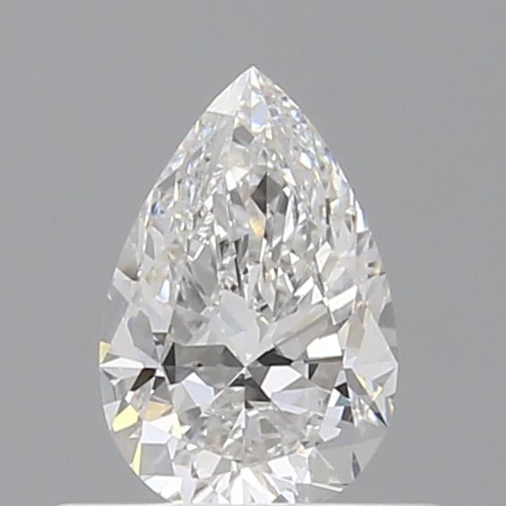 0.53 Carat Pear Loose Diamond, F, VS2, Ideal, GIA Certified