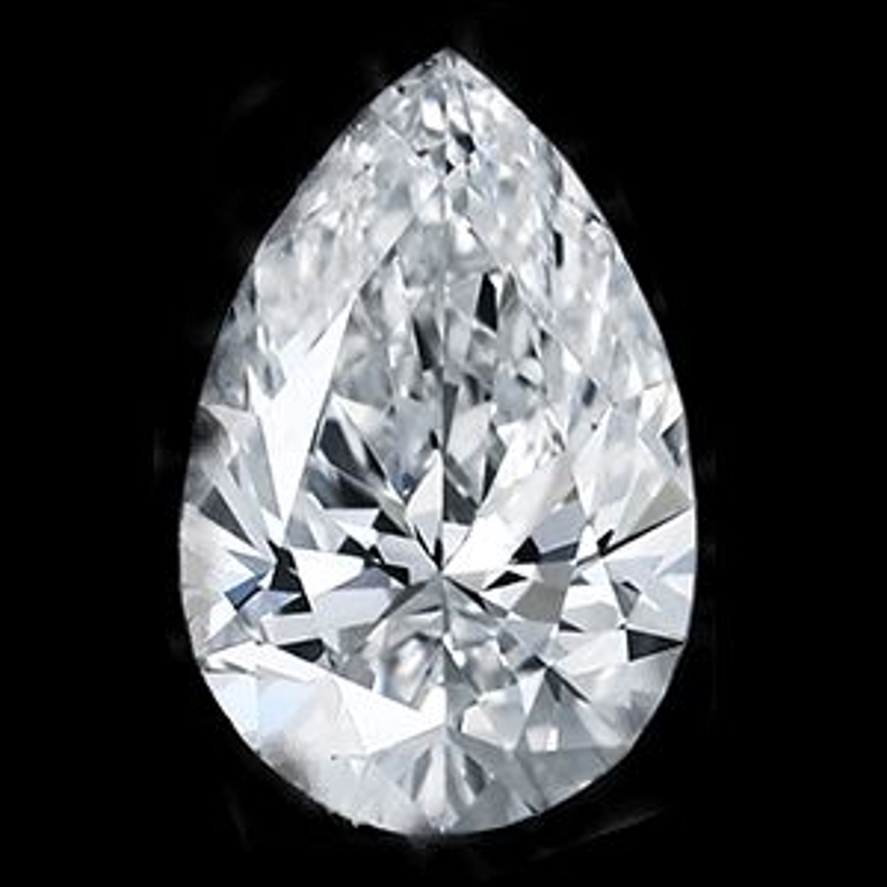 0.50 Carat Pear Loose Diamond, F, I1, Ideal, GIA Certified | Thumbnail