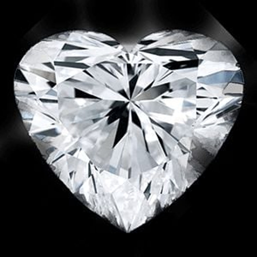 1.01 Carat Heart Loose Diamond, H, I1, Ideal, GIA Certified