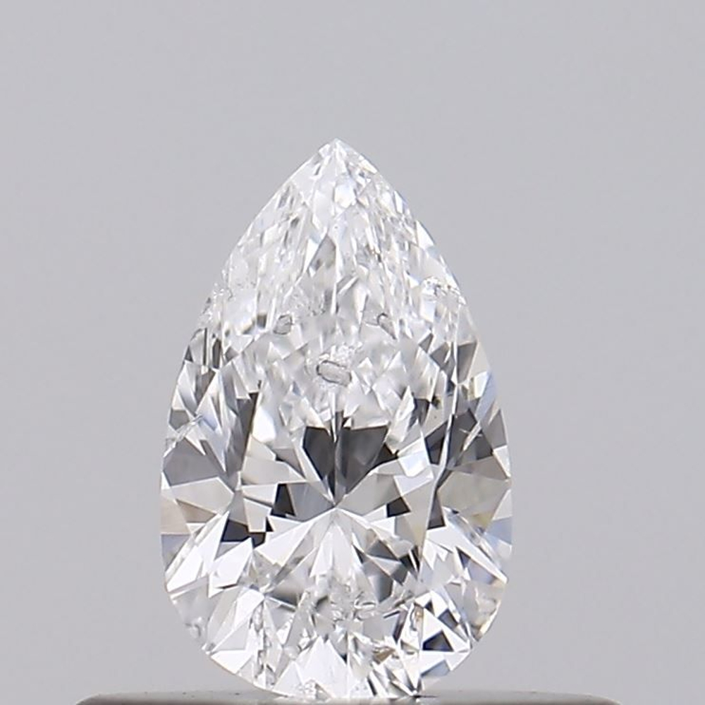 0.30 Carat Pear Loose Diamond, D, I2, Excellent, GIA Certified