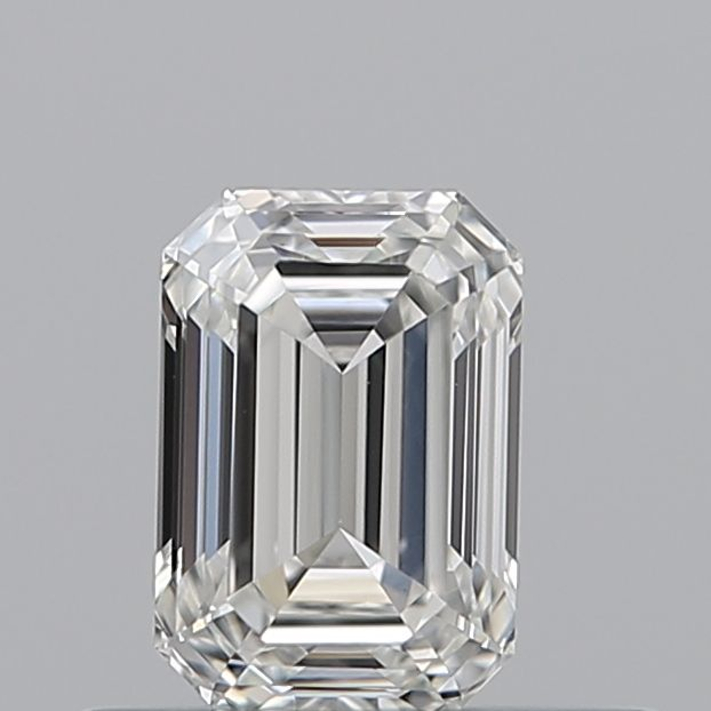 0.41 Carat Emerald Loose Diamond, H, VVS2, Super Ideal, GIA Certified | Thumbnail