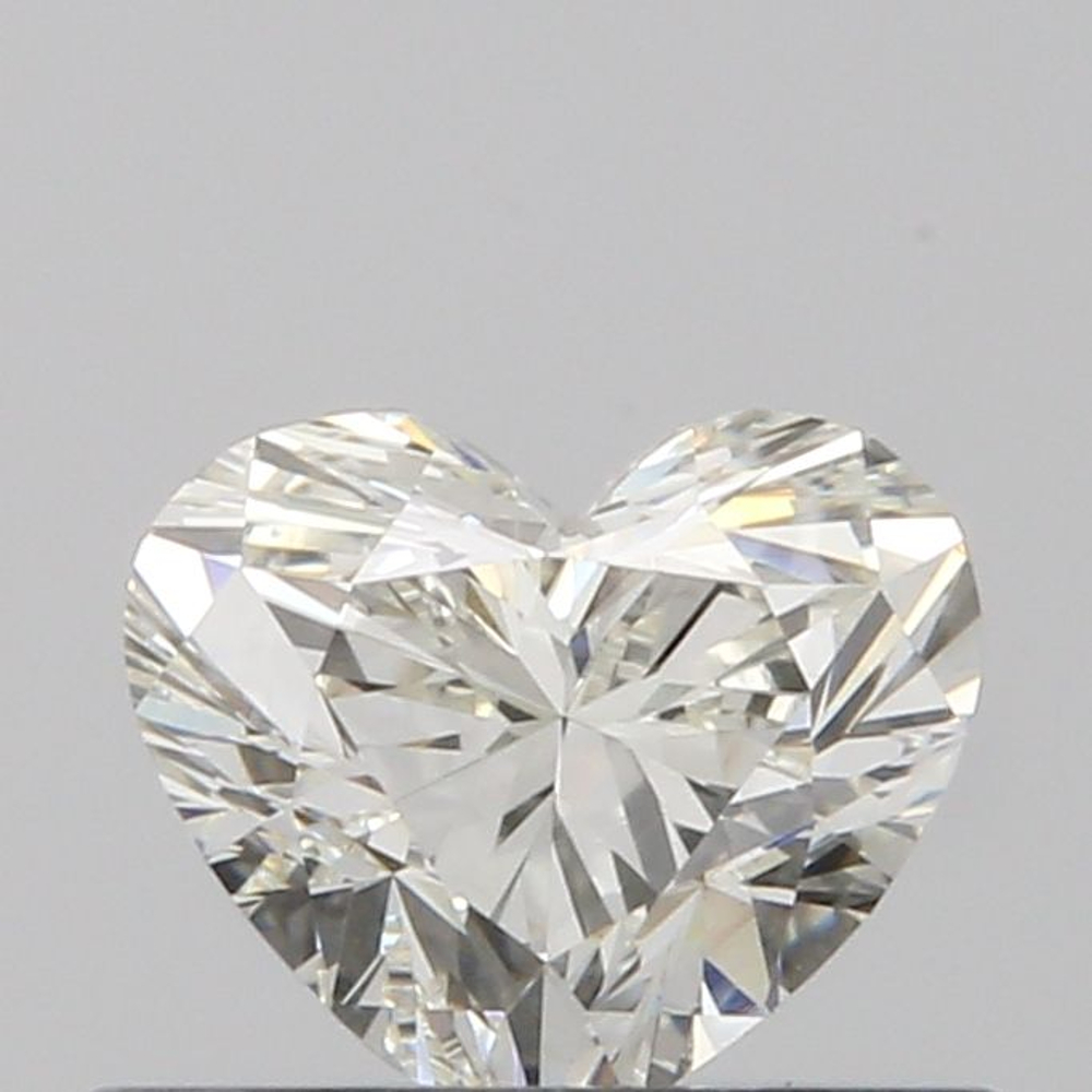 0.45 Carat Heart Loose Diamond, J, VVS1, Excellent, GIA Certified
