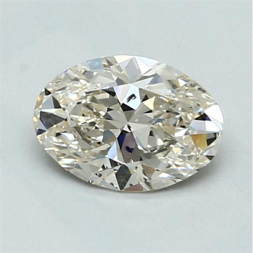 1.01 Carat Oval Loose Diamond, L Faint Brown, SI2, Ideal, GIA Certified | Thumbnail