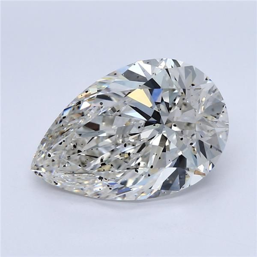 3.94 Carat Pear Loose Diamond, H, SI2, Super Ideal, GIA Certified | Thumbnail