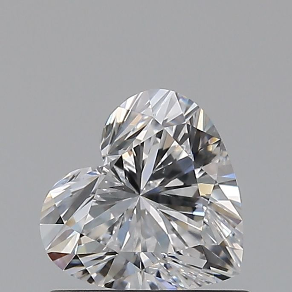 0.61 Carat Heart Loose Diamond, D, VS2, Ideal, GIA Certified | Thumbnail