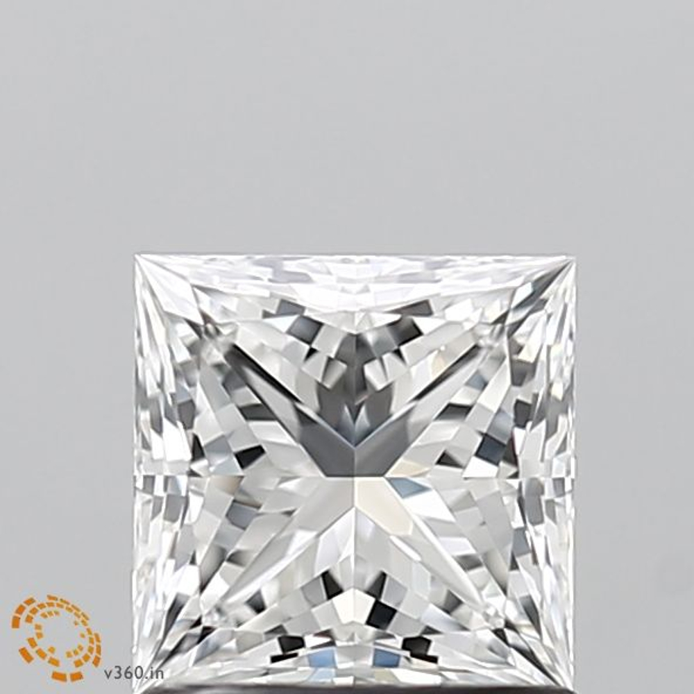 1.00 Carat Princess Loose Diamond, F, VVS1, Super Ideal, GIA Certified | Thumbnail