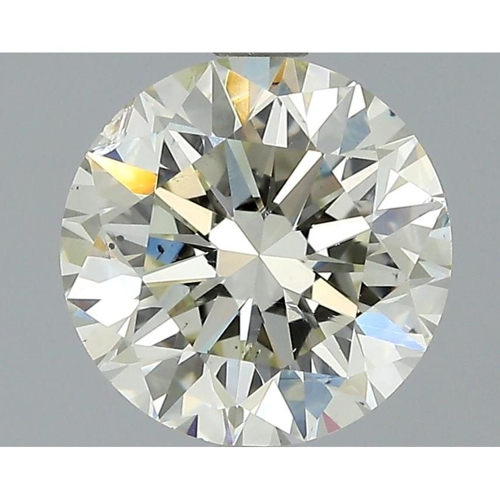 1.51 Carat Round Loose Diamond, K, SI2, Excellent, HRD Certified