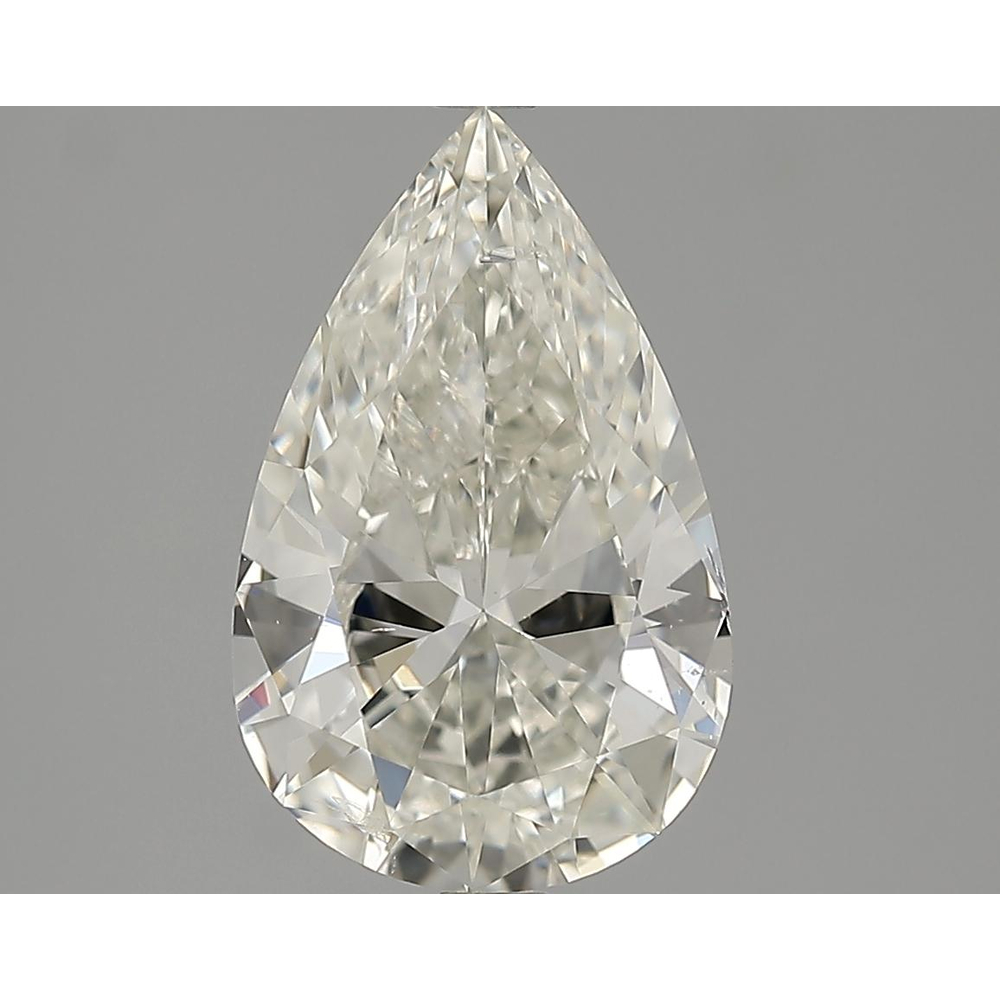 3.04 Carat Pear Loose Diamond, J, SI1, Ideal, HRD Certified | Thumbnail