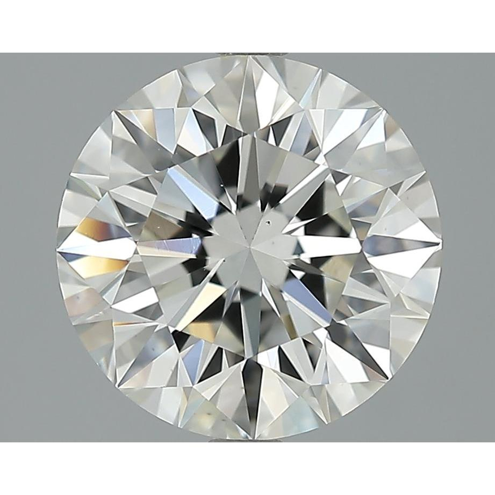 3.01 Carat Round Loose Diamond, H, VS1, Ideal, HRD Certified | Thumbnail