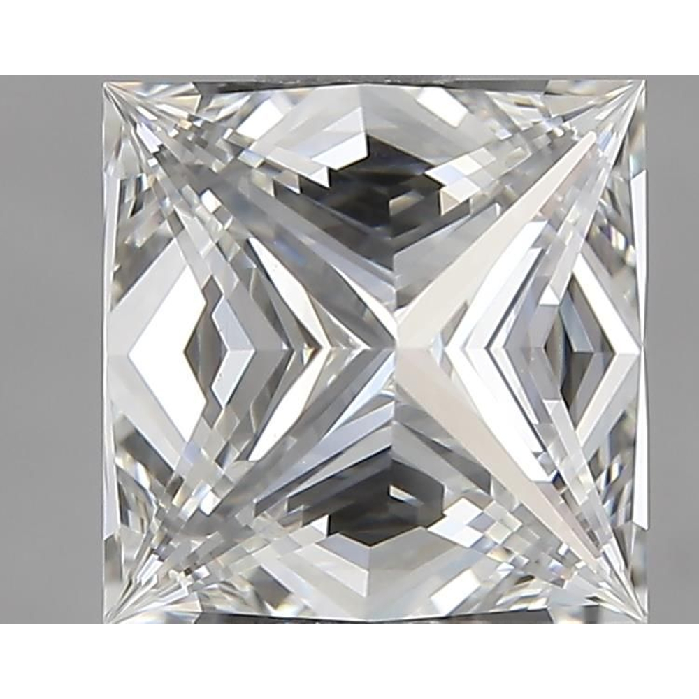 1.51 Carat Princess Loose Diamond, H, VVS2, Super Ideal, HRD Certified