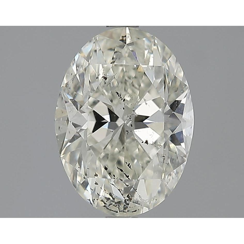 2.50 Carat Oval Loose Diamond, I, SI2, Ideal, HRD Certified