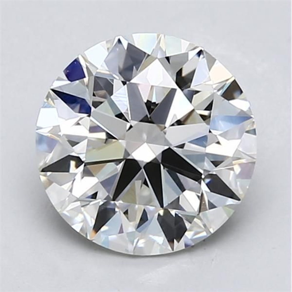 2.20 Carat Round Loose Diamond, H, VS1, Super Ideal, HRD Certified
