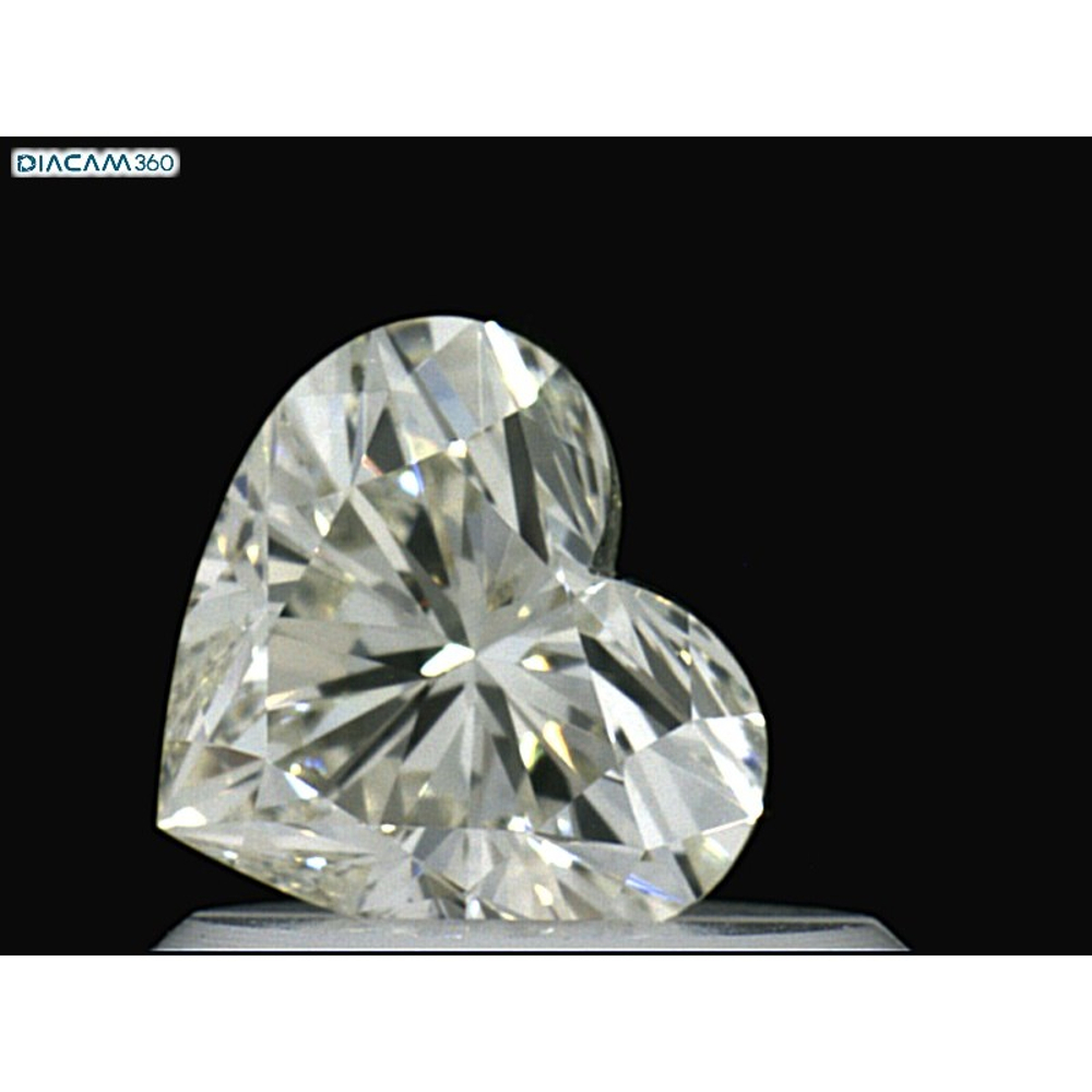 0.56 Carat Heart Loose Diamond, L, IF, Super Ideal, GIA Certified