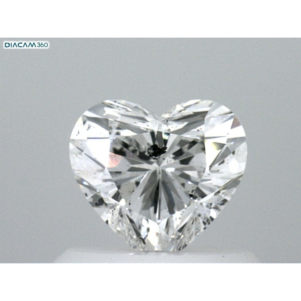 0.62 Carat Heart Loose Diamond, F, I1, Super Ideal, GIA Certified | Thumbnail