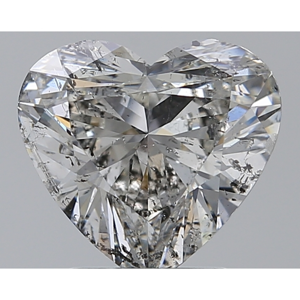 2.01 Carat Heart Loose Diamond, H, SI2, Ideal, HRD Certified