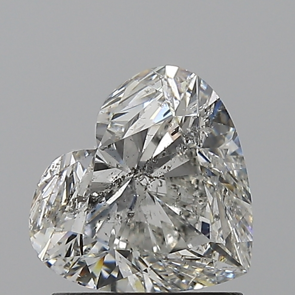 1.50 Carat Heart Loose Diamond, F, SI2, Super Ideal, HRD Certified