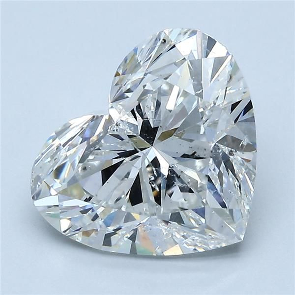 5.19 Carat Heart Loose Diamond, F, SI2, Super Ideal, HRD Certified