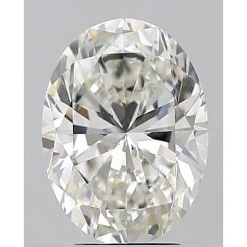 3.52 Carat Oval Loose Diamond, I, SI1, Super Ideal, GIA Certified | Thumbnail