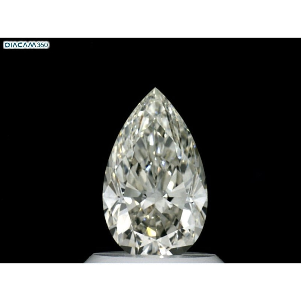 0.83 Carat Pear Loose Diamond, J, VVS2, Super Ideal, GIA Certified