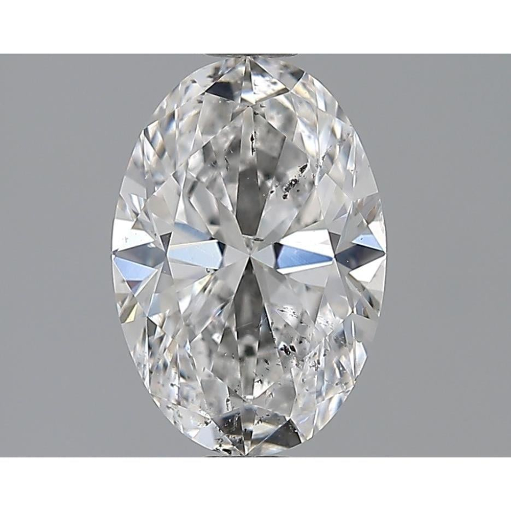 2.05 Carat Oval Loose Diamond, D, SI2, Ideal, GIA Certified | Thumbnail