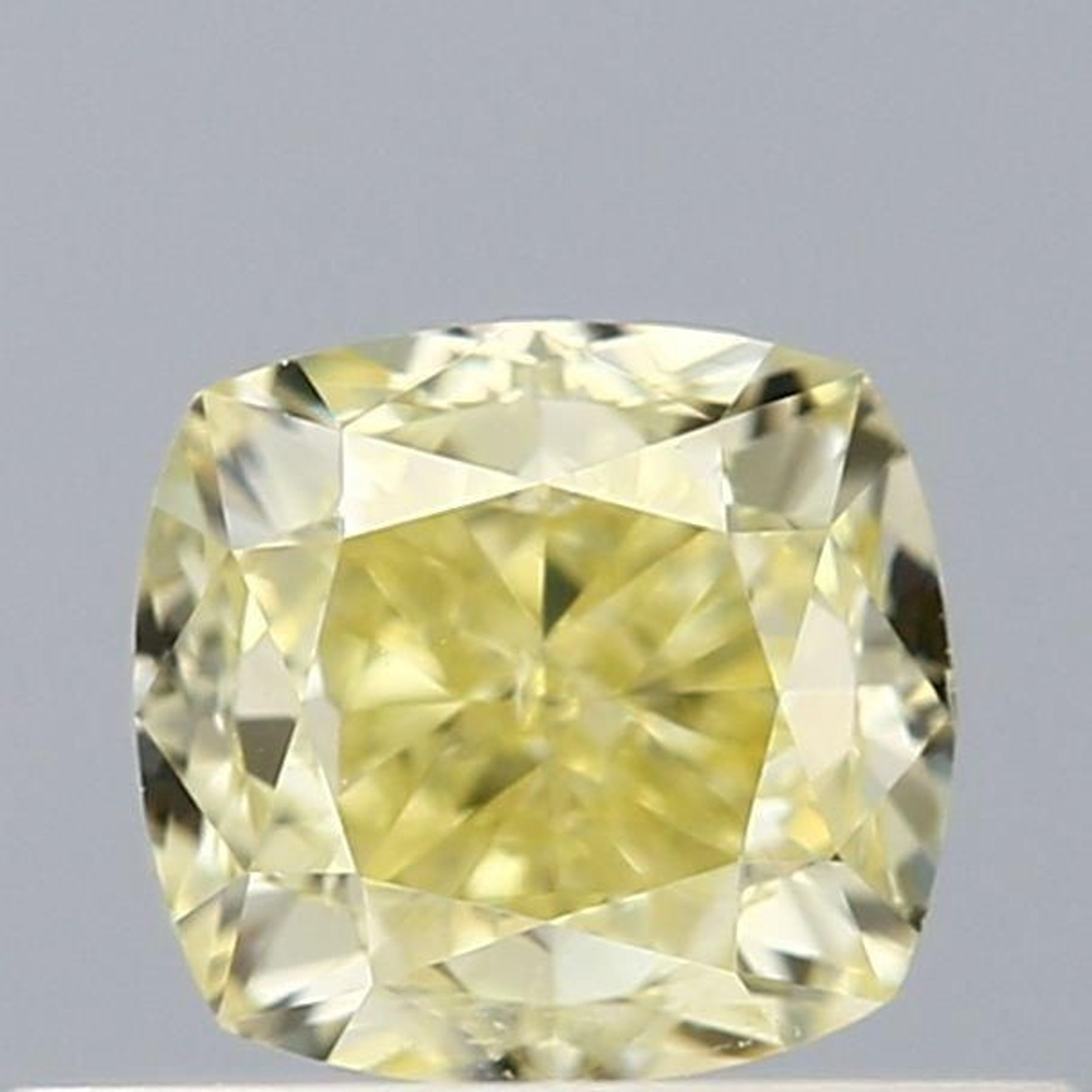 0.51 Carat Cushion Loose Diamond, Yellow Yellow, SI1, Very Good, GIA Certified | Thumbnail