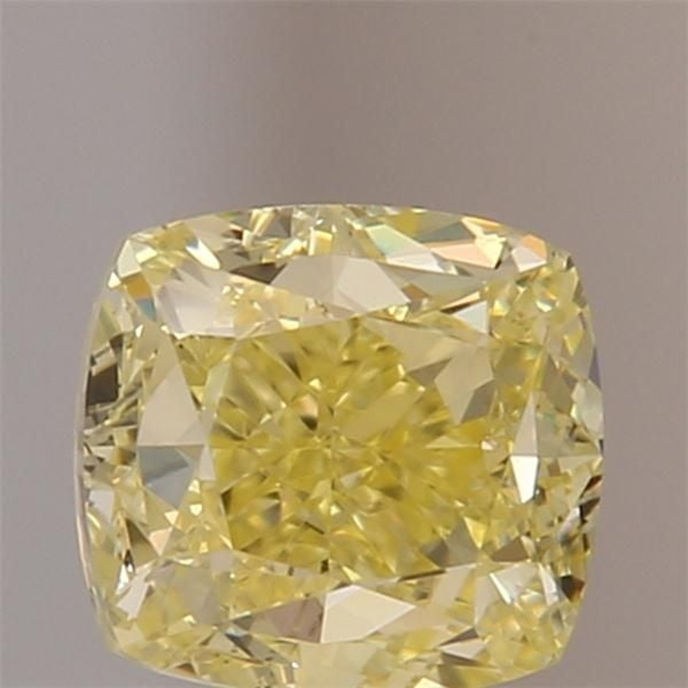 0.50 Carat Cushion Loose Diamond, Yellow Yellow, VS1, Very Good, GIA Certified | Thumbnail