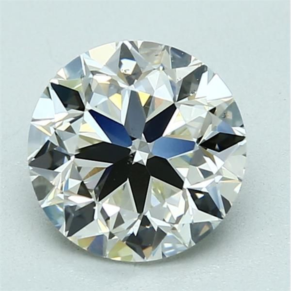 2.01 Carat Round Loose Diamond, K, VS2, Excellent, GIA Certified