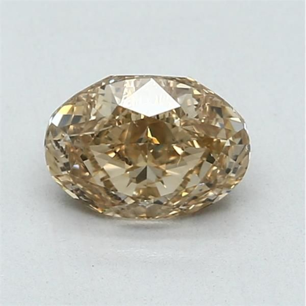 1.13 Carat Oval Loose Diamond, Fancy Brownish Yellow, SI2, Ideal, GIA Certified | Thumbnail