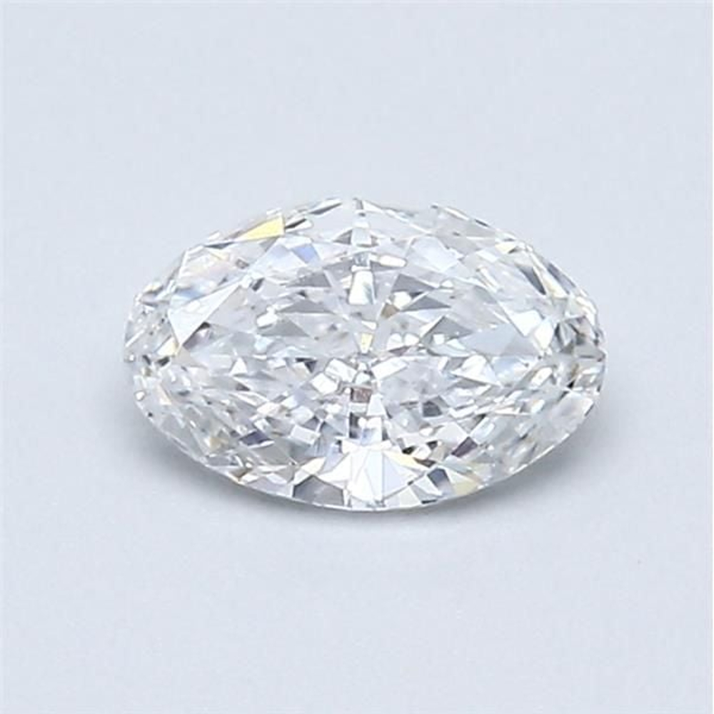 0.47 Carat Oval Loose Diamond, D, VS2, Good, GIA Certified