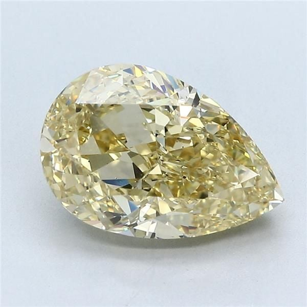 3.80 Carat Pear Loose Diamond, Fancy Brownish Yellow, VS2, Ideal, GIA Certified