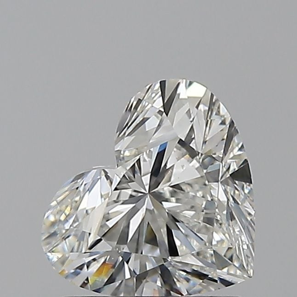 1.00 Carat Heart Loose Diamond, G, VS2, Ideal, GIA Certified