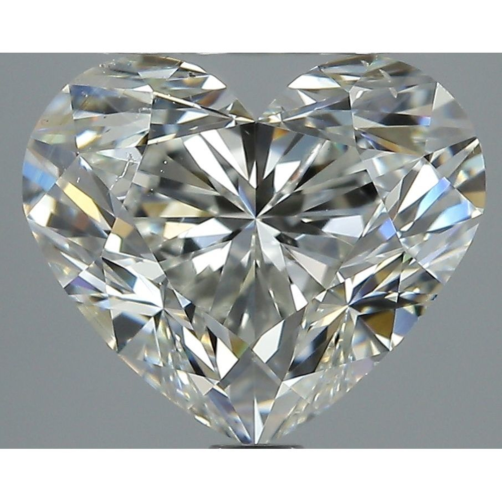 2.50 Carat Heart Loose Diamond, J, SI1, Super Ideal, GIA Certified