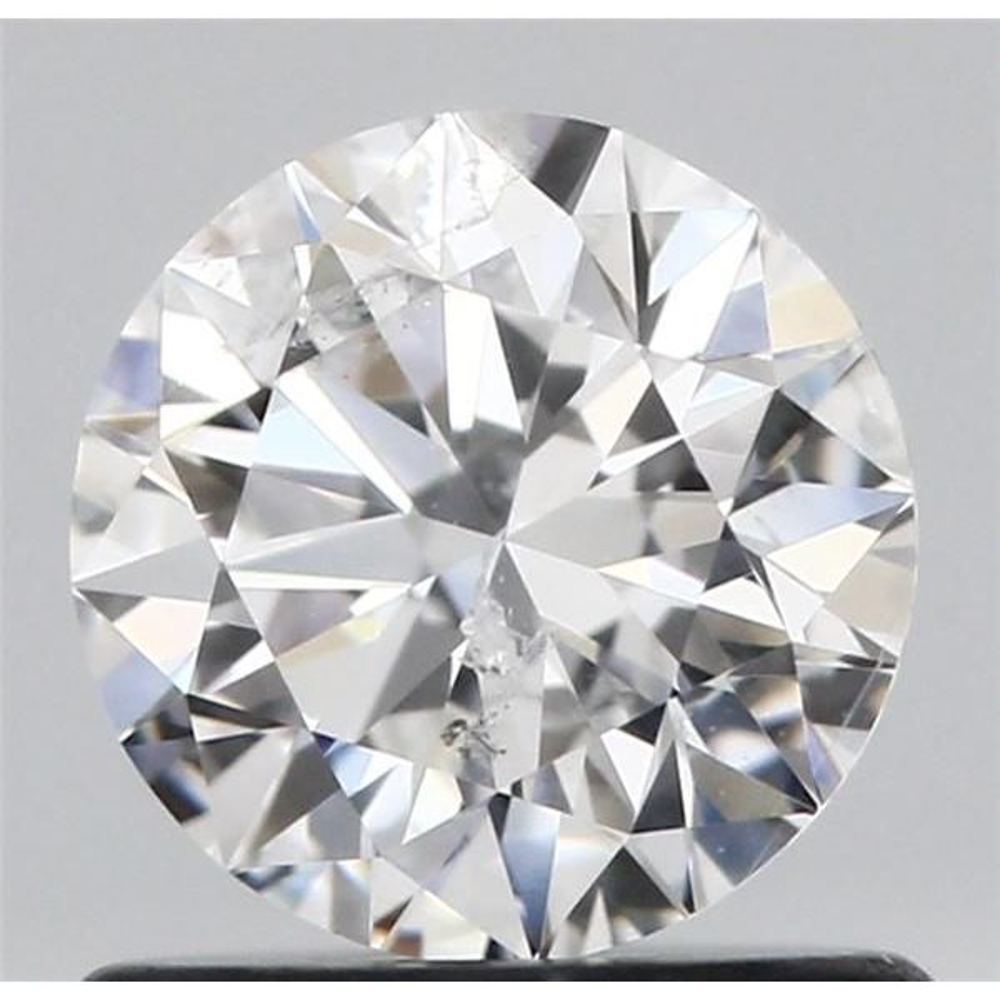 0.71 Carat Round Loose Diamond, E, I1, Ideal, GIA Certified | Thumbnail