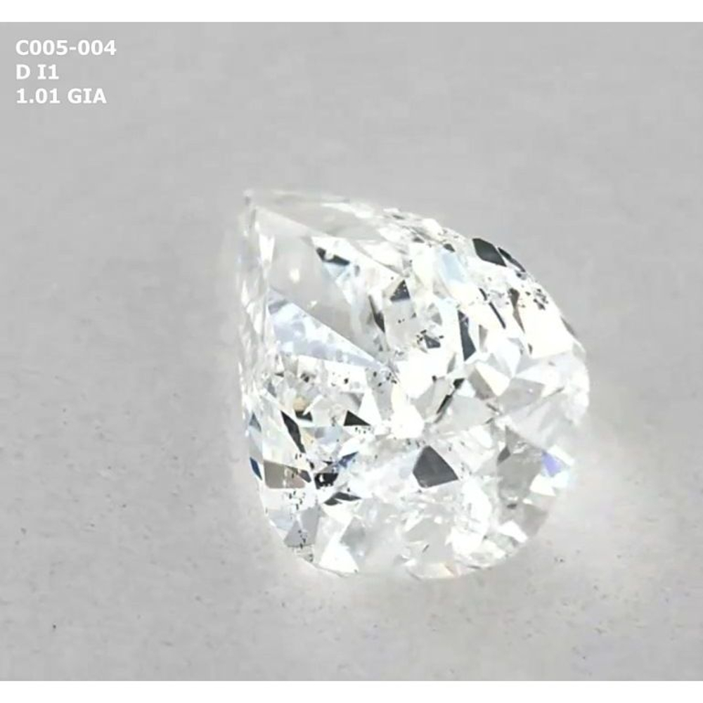 1.01 Carat Pear Loose Diamond, D, I1, Excellent, GIA Certified