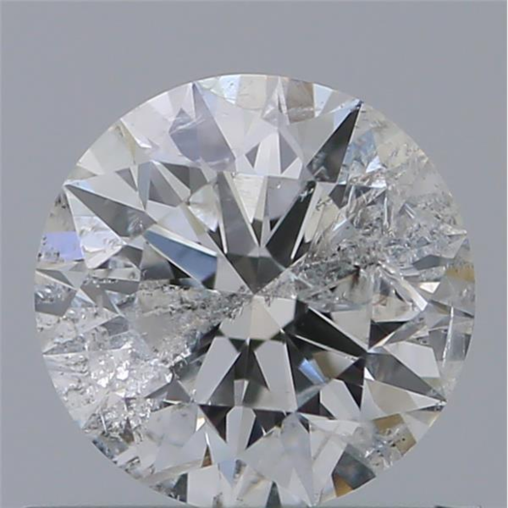 0.53 Carat Round Loose Diamond, G, I3, Super Ideal, GIA Certified