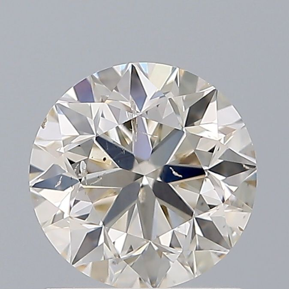 1.01 Carat Round Loose Diamond, K Faint Brown, SI2, Very Good, GIA Certified
